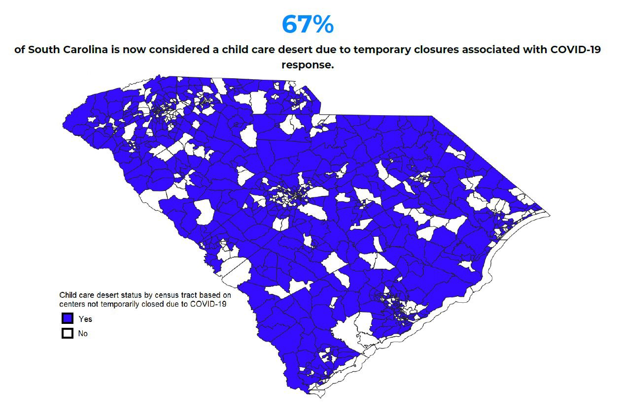 Child care desert in SC